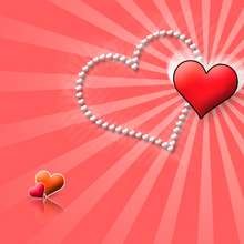 Fondo de pantalla : Corazón y perlas