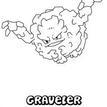 Dibujo para colorear : Pokemon Graveler