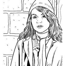 Dibujo para colorear : Retrato de Hermione