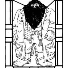 Dibujo del gigante Hagrid para pintar - Dibujos para Colorear y Pintar - Dibujos de PELICULAS colorear - Dibujos para colorear HARRY POTTER - Dibujos para colorear RUBEUS HAGRID