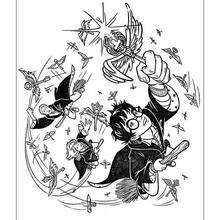 Dibujo de Ron jugando Quidditch para colorear - Dibujos para Colorear y Pintar - Dibujos de PELICULAS colorear - Dibujos para colorear HARRY POTTER - Dibujos para colorear RON WEASLEY