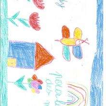 Dibujo del dia de la madre de Teddy Beaubrun (Francia) - Dibujar Dibujos - Dibujos infantiles para IMPRIMIR - Dibujos DIA DE LA MADRE para imprimir - Dibujos de niños de 4 a 6 años DIA DE LA MADRE