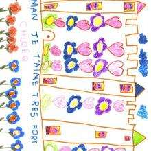 Dibujo de Chloé Quillerier (Francia) - Dibujar Dibujos - Dibujos infantiles para IMPRIMIR - Dibujos DIA DE LA MADRE para imprimir - Dibujos del DIA DE LA MADRE por niños de 7 a 10 años