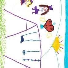 Dibujo de Eleonora (Alcala de Henares - España) - Dibujar Dibujos - Dibujos infantiles para IMPRIMIR - Dibujos DIA DE LA MADRE para imprimir - Dibujos de niños de 4 a 6 años DIA DE LA MADRE