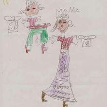 Dibujo de Elsa Rodriguez de Zuera  - Dibujar Dibujos - Dibujos infantiles para IMPRIMIR - Dibujos DIA DE LA MADRE para imprimir - Dibujos de niños de 4 a 6 años DIA DE LA MADRE