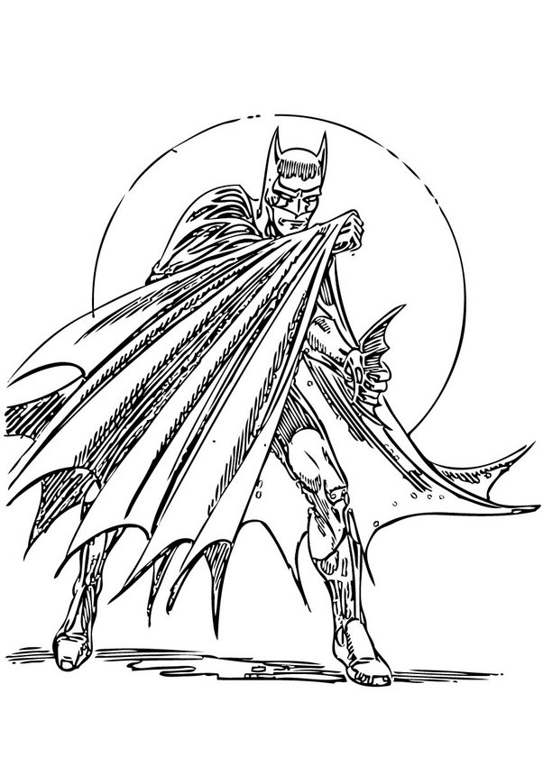Dibujos para colorear el hombre murciélago 