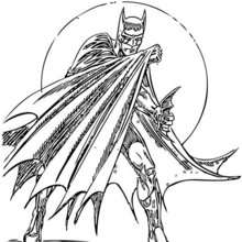 Dibujo para colorear : El Hombre murciélago