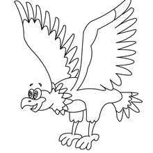 Dibujo para pintar águila - Dibujos para Colorear y Pintar - Dibujos para colorear ANIMALES - Dibujos AVES para colorear - Dibujo para colorear AGUILA