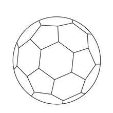 Dibujo para colorear : Balón de Fútbol