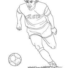 Dibujo para colorear : Diego Maradona