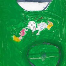 Ilustración infantil : Fútbol (Alba Loureiro, 9 años)
