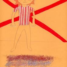Ilustración infantil : Deportista ingles (Clara Galiñañes, 9 años)