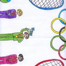 Ilustración infantil : Medallas olimpcias (Cristina Blanco, 6 años)