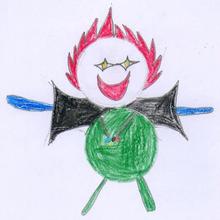 Ilustración infantil : Medallista olimpico ( Damian Duno, 10 años)