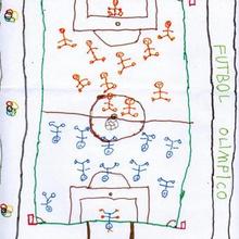 Ilustración infantil : Partido futbol (Diego Sanchez, 5 años)