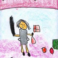 Ilustración infantil : Son olimpicos (Jimena Garcia, 4 años)