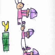 Ilustración infantil : Arqueros (Joel Cortiñas, 6 años)