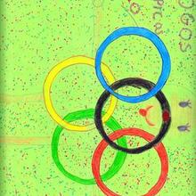 Anillos olimpicos 2012 (Julia Devesa, 10 años) - Dibujar Dibujos - Dibujos de NIÑOS - Dibujos de DEPORTES - Dibujos de los juegos olimpicos del CEIP Rosalia Castro - O Grove
