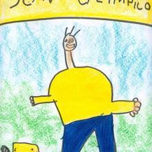 Ilustración infantil : Son olimpicos (Lucas Carrera, 4 años)