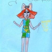 Ilustración infantil : Simbolo olimpico (Maria Diaz, 9 años)