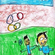 Son olimpicos (Pau Rivas, 4 años) - Dibujar Dibujos - Dibujos de NIÑOS - Dibujos de DEPORTES - Dibujos de los juegos olimpicos del CEIP Francisco Vales Villamarin - Betanzos