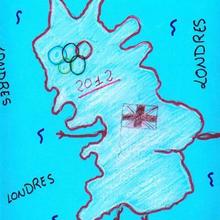Ilustración infantil : Londres 2012 (Sara Dominguez, 9 años)