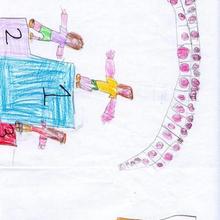 Ilustración infantil : Medalla de oro (Sheila Loureda, 5 años)