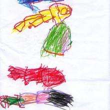 Dibujo de Tamara Araujo - 4 años - Dibujar Dibujos - Dibujos de NIÑOS - Dibujos de DEPORTES - Dibujos de los juegos olimpicos del CPI Padrenda Crespos - Ourense