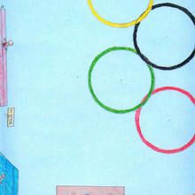 Ilustración infantil : Colores Olimpicos ( Xana Rodriguez, 10 años)