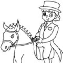caballo, Dibujos de DOMA para colorear