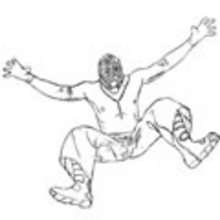 Dibujo del famoso luchador WWE Rey Misterio - Dibujos para Colorear y Pintar - Dibujos para colorear DEPORTES - Dibujos de LUCHA LIBRE para colorear - Dibujos para colorear de REY MISTERIO