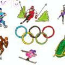 Dibujos de los juegos olimpicos del CPR Ferroviario - Monforte de Lemos