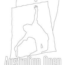 Dibujo Australian Open tenis - Dibujos para Colorear y Pintar - Dibujos para colorear DEPORTES - Dibujos de TENIS para colorear - Dibujos para colorear OPEN TENIS ATP