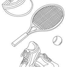 Dibujo para colorear : material de tenis