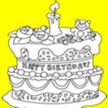 Dibujos para colorear TARTAS CUMPLEAÑOS - Dibujos para colorear FIESTAS - Dibujos para Colorear y Pintar