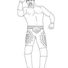 Dibujo para colorear Chris Jericho - Dibujos para Colorear y Pintar - Dibujos para colorear DEPORTES - Dibujos de LUCHA LIBRE para colorear - Dibujos para colorear de LUCHADORES WWE