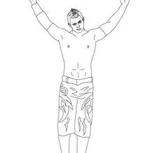 Dibujo para colorear : El luchador The Miz