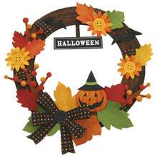 Corona decorativa Halloween - Manualidades para niños - HALLOWEEN manualidades - Adornos HALLOWEEN