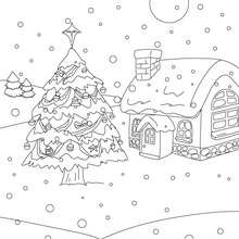 Dibujo para colorear arboles de navidad - Dibujos para Colorear y Pintar - Dibujos para colorear FIESTAS - Dibujos para colorear de NAVIDAD - Dibujos para colorear ARBOL DE NAVIDAD