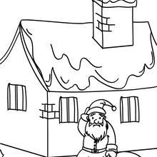 Dibujo de Papa Noel sentado para colorear - Dibujos para Colorear y Pintar - Dibujos para colorear FIESTAS - Dibujos para colorear de NAVIDAD - Dibujos para colorear de PAPA NOEL - Dibujos para colorear PAPA NOEL online