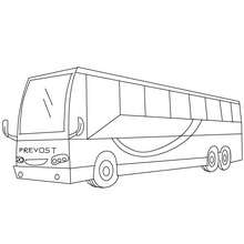 Dibujos para colorear autobus de linea 