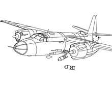 Dibujo para colorear : Avión con Hélice de velocidad constante