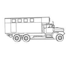 Dibujo para colorear : camion Truck M978