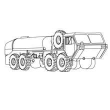 Dibujo para colorear : M820 camion expansible