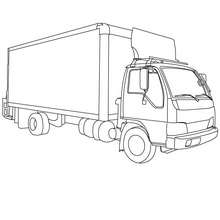 Dibujo para colorear : camion de entrega