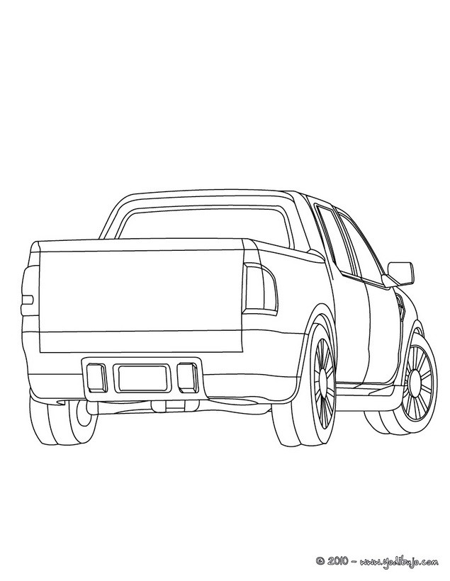 Dibujos para colorear camioneta 