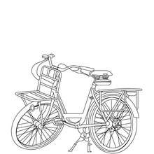 Dibujo para colorear : una bicicleta