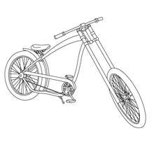 Dibujo para colorear : bicicleta trial
