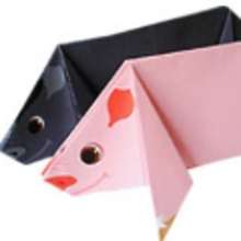 Origami CERDO - Manualidades para niños - ORIGAMI - ORIGAMI animales