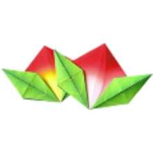 Origami flor de loto - Manualidades para niños - ORIGAMI - ORIGAMI doblado de papel